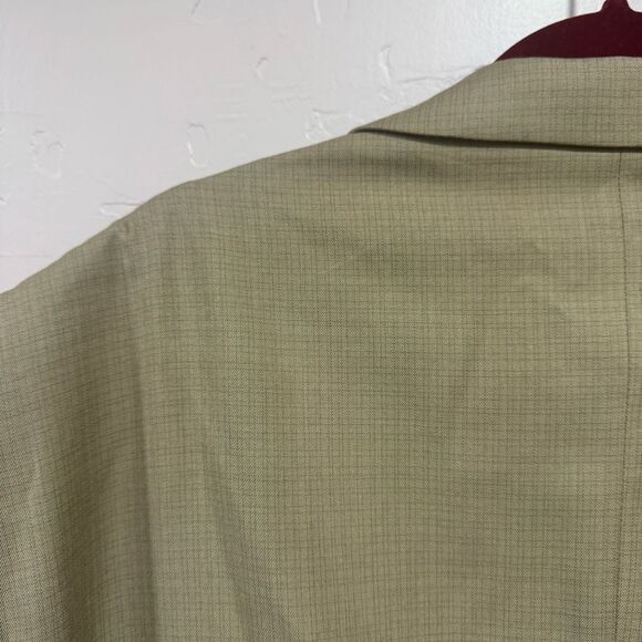 VINCI Men's Taupe Textured Weave 2-Button Classic-Fit Suit - NEW 56 Long - Picture 8 of 13